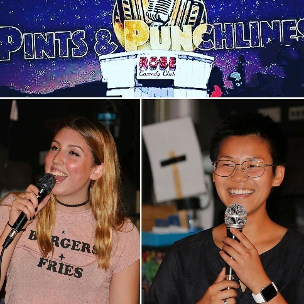 PintsPunchlines's tweet image. Ok we are one sleep away from the show. So @lisapockets (Lisa Pockets) and @_smilesdavis (Katie Davis).These 2 alums have rocked pur stage before and are returning from Kirksville to bring it again. You don't want to miss these two acts! #pintsandpunchlines