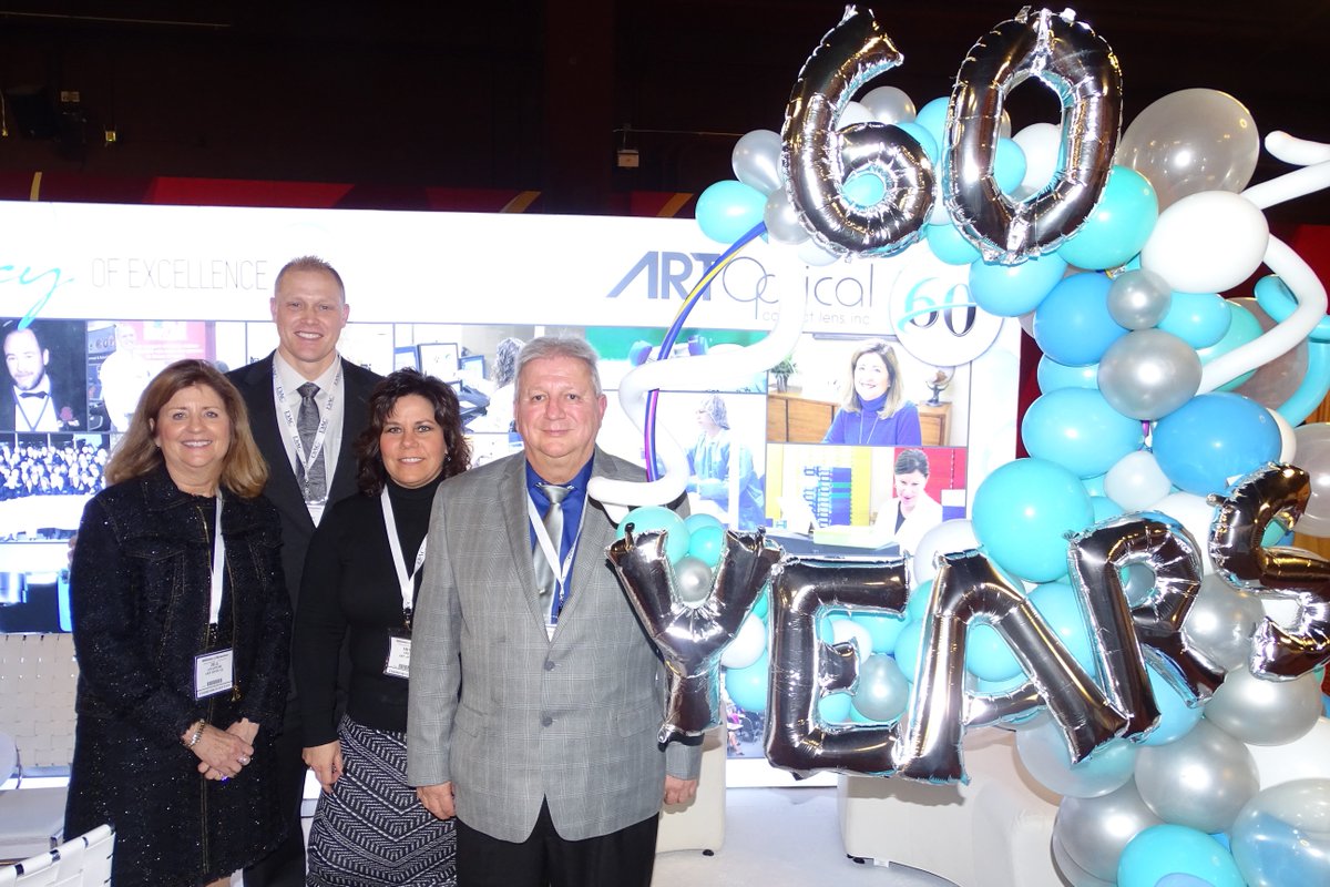 GSLSymposium's tweet photo. A throwback to #GSLS18 last month with one of our exhibitors @ArtOptical as they were celebrating their 60 year anniversary. 🎈🎈🎈 https://t.co/PRWJCIudGs