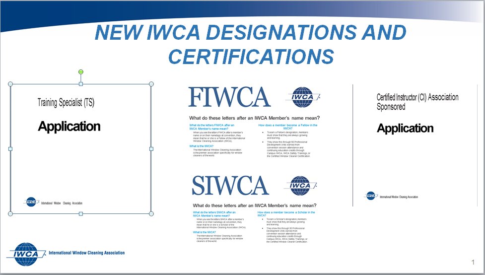 The new Certified Instructor, Training Specialist, Fellows, Scholars Certifications/Designations have dropped!! Application and information handouts can be found at the link below.

Email questions if you have them to: info@iwca.org or pm us here.

iwca.org/?page=Certific…