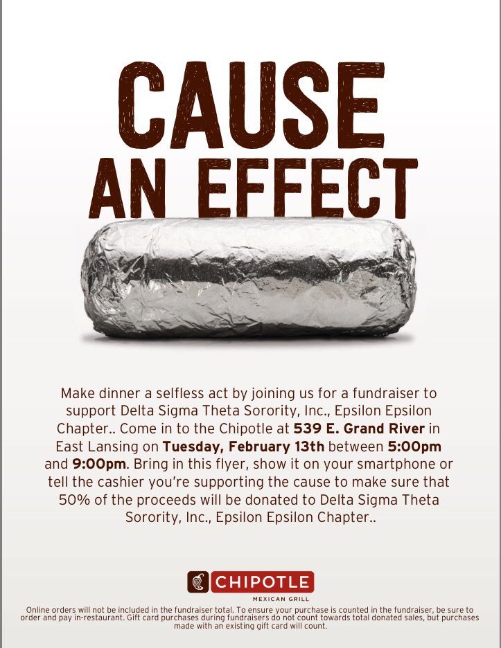 DSTEE1913's tweet photo. After the program tonight, join us for dinner at Chipotle! 🔺🌯 https://t.co/dKnnzBVLDG