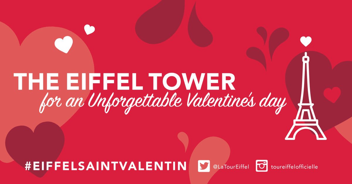 Tomorrow, i'm waiting for you for an exceptional Valentine's Day! 😍
bit.ly/2ssRyAZ
#EiffelValentinesday #UnforgettableValentinesday #EiffelTower #ValentinesDay