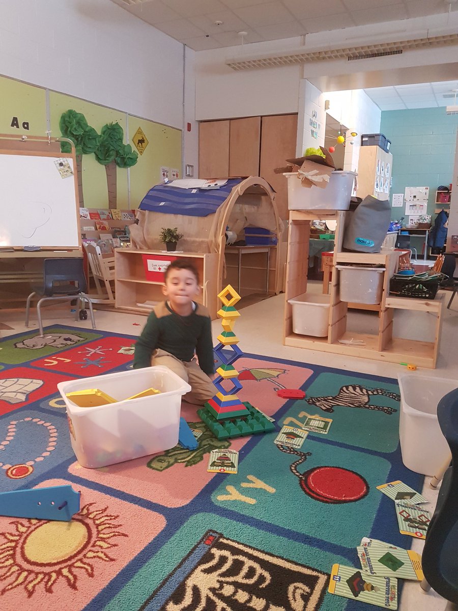 Mister_McLean's tweet photo. What an amazing feat of balance! A beautiful and delicate structure created by one of our friends! The future of architecture is in good hands! 🏗 #StMichaelOCSB #KindergartenLife #ArchitectsAtWork https://t.co/c5HQPDWBbf