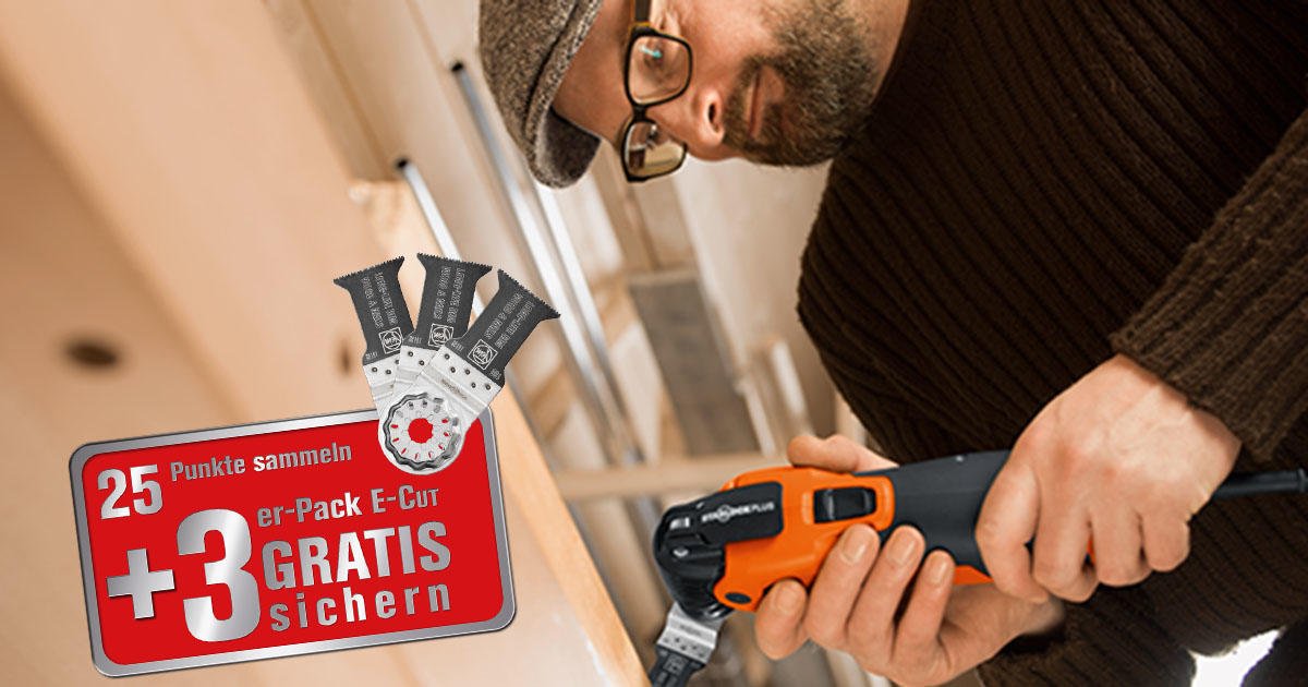 Gehört ihr auch zu den Jägern und Sammlern? Perfekt - denn wir belohnen eure Treue! Sammelt einfach 25 Treuepunkte und ihr erhaltet ein 3er Pack E-Cut Sägeblätter kostenlos. Wie, wo, was erfahrt ihr hier: fal.cn/4Krc