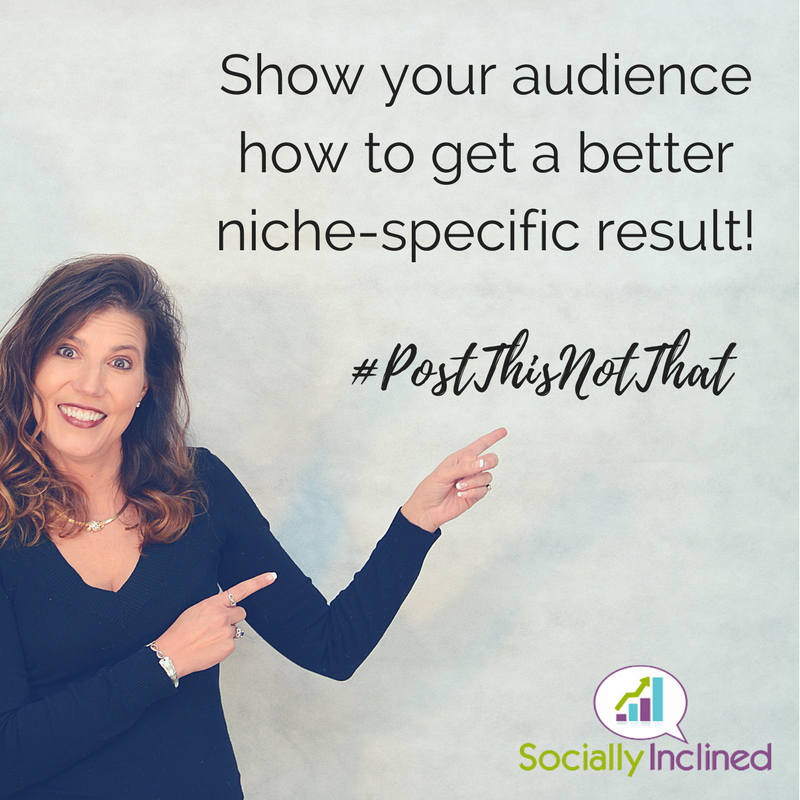 SocIncJulie's tweet photo. So, how do you get more Engagement without asking for it? You provide something really helpful! 👍

Today's #PostThisNotThat Post will help your audience get a better result - Something everyone wants!

So give this template a try! 

If you’ve ever wanted to [get some good ni ... https://t.co/nmyCmMGFut