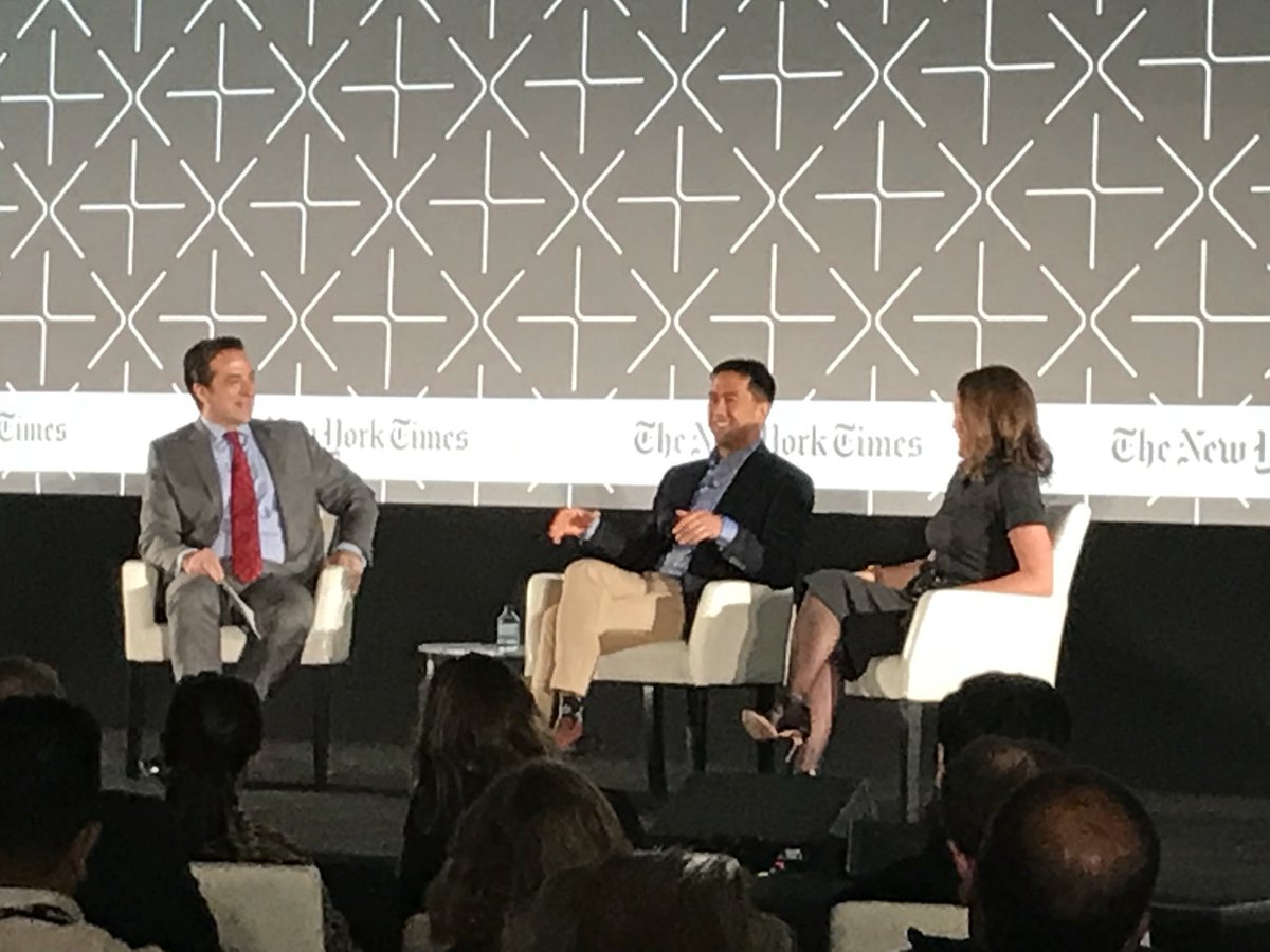 RBlumenstein's tweet photo. How to think of AI? “In a lot of cases, AI can do the work of 1,000 interns” @withfries2 of Andreessen tells @AdamBBryant at #nytnewwork https://t.co/bN0y5nb2db