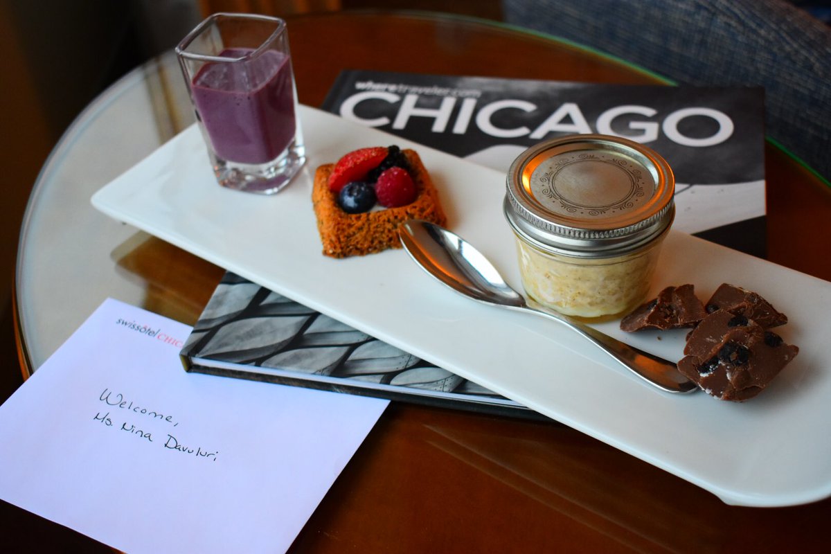 NinaDavuluri's tweet image. Snow day? Snow problem! Thanks so much @SwissotelChi for the warm welcome during the coldest of days! Any reason for #BreakfastInBed is a good one! ☕️🥄😉 ❄️ // cc: @swissotel // #ChicagoHotels #Vitality #NoWinterBluesHere #WorldTraveler