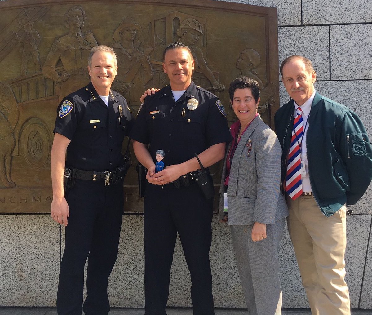 Congratulations Lt. Rodriguez who received the SM “Elaine” award today. He is the best PIO in the business. #thebest