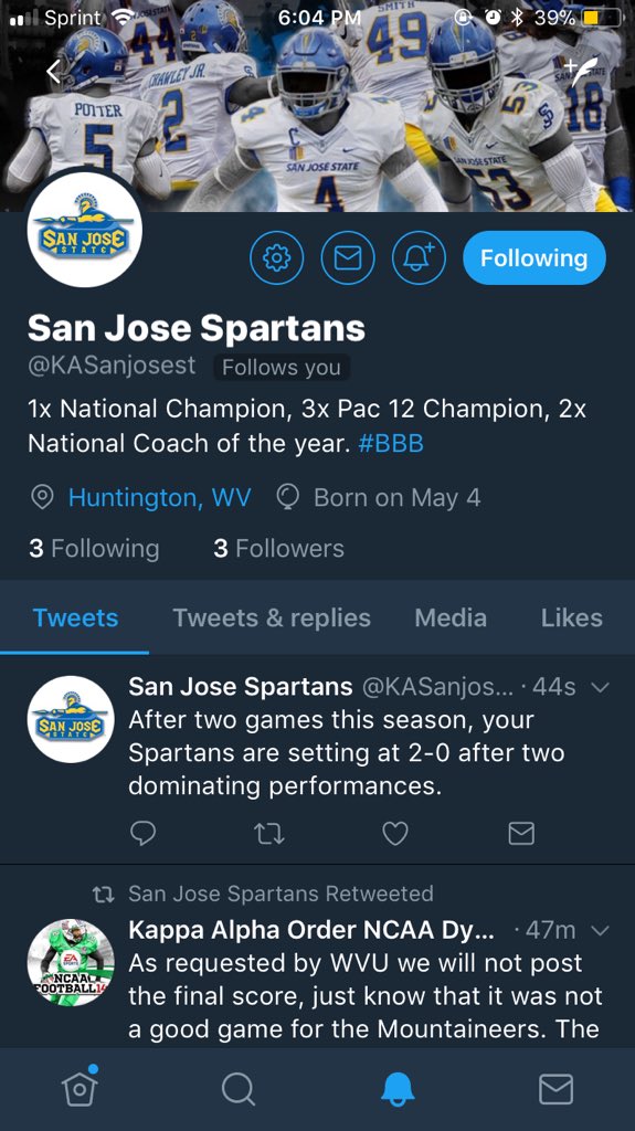 Kappa Alpha Order NCAA Dynasty tweet media