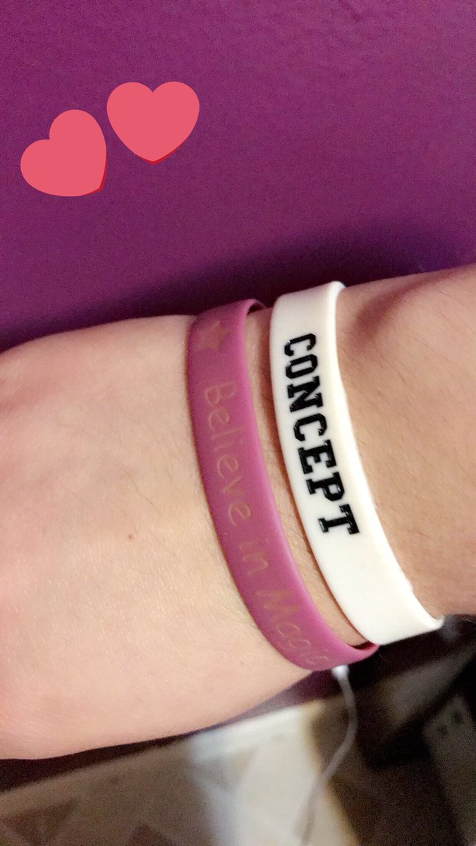 Updates_concept's tweet photo. Still have my @ConceptOfficial &amp; @believeinmagicx wristbands 🤗💕 I’m still here supporting you XX. https://t.co/xZSGTOlCAQ
