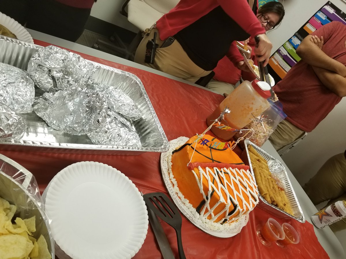 I just love my team so much!  Pupusas and lumpia for my birthday! Big thank you to my team!