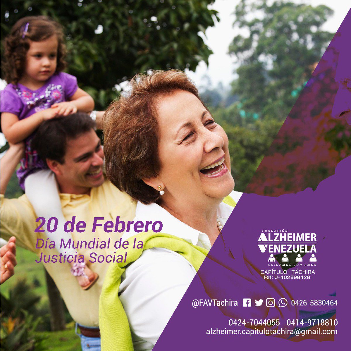 FAVTACHIRA's tweet image. #Hoy #20Feb en @FAVTACHIRA nos unimos a la celebración del #DíaMundialdelaJusticiaSocial en la búsqueda de los más elevados ideales para los pueblos