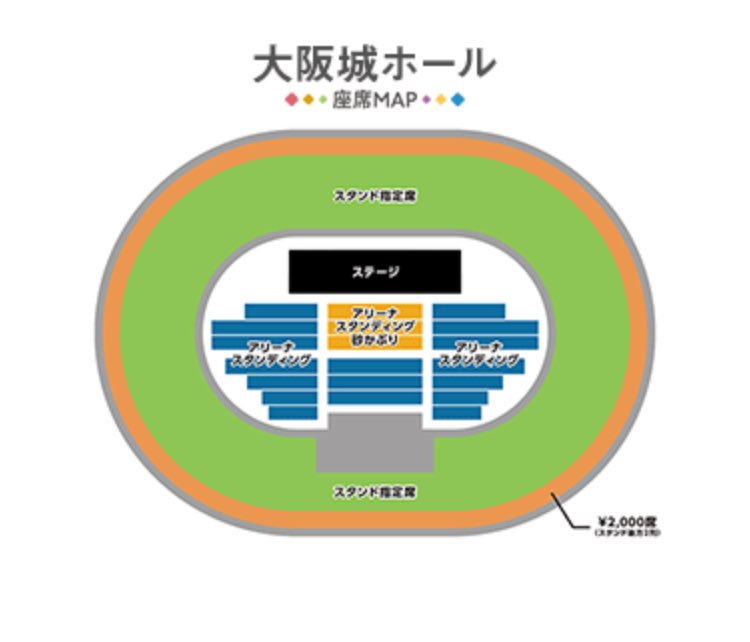 Junqoo アリーナスタンディングと スタンド指定席 どっちがいいのか ホント悩む アリーナ砂かぶり 取れず 大阪城ホール オザケン