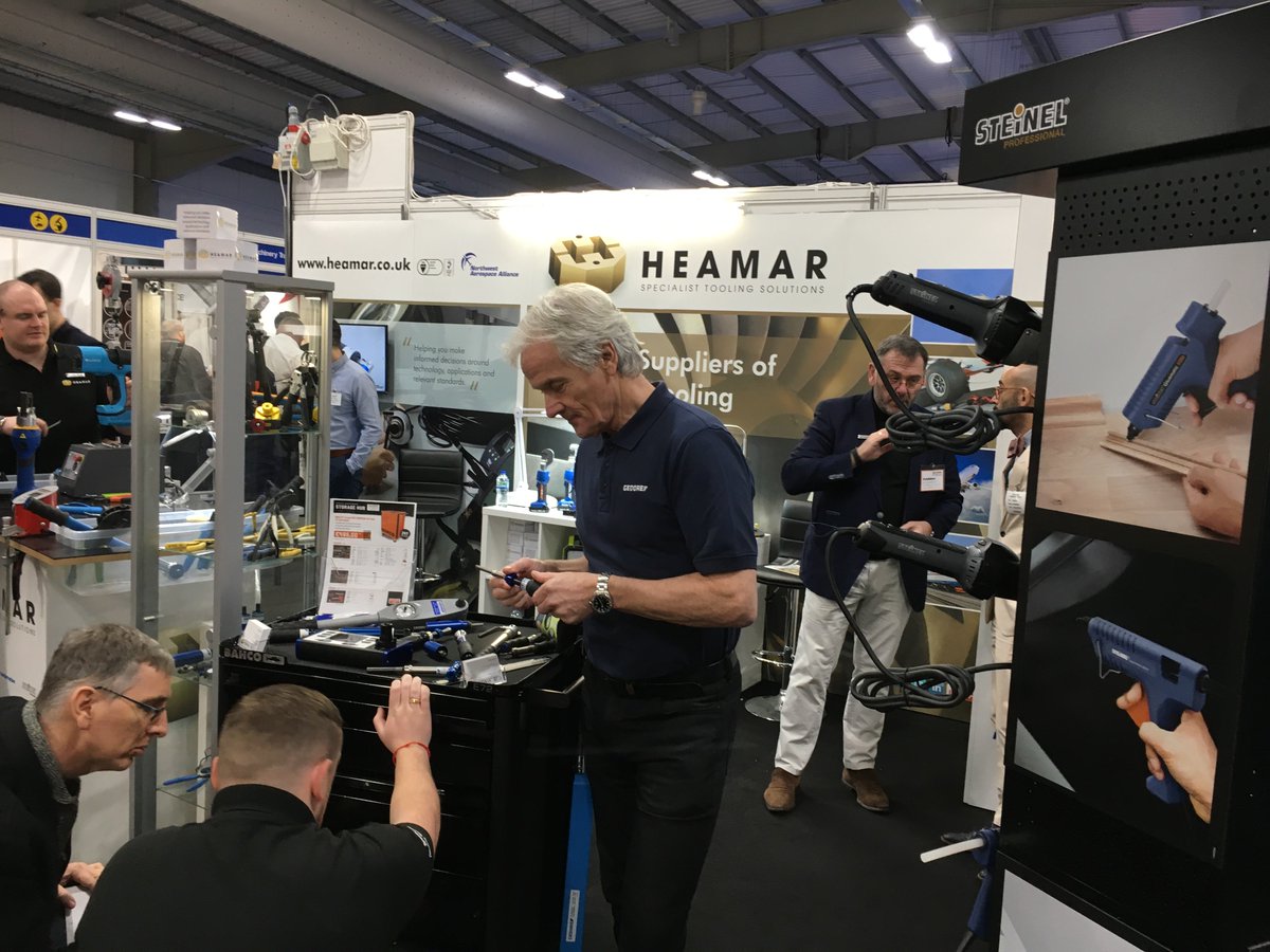 GedoreTorque's tweet photo. #GedoreTorque's David Broadhead on the @HeamarCompany stand at #SouthernManufacturing . https://t.co/qy0vhKqC8y