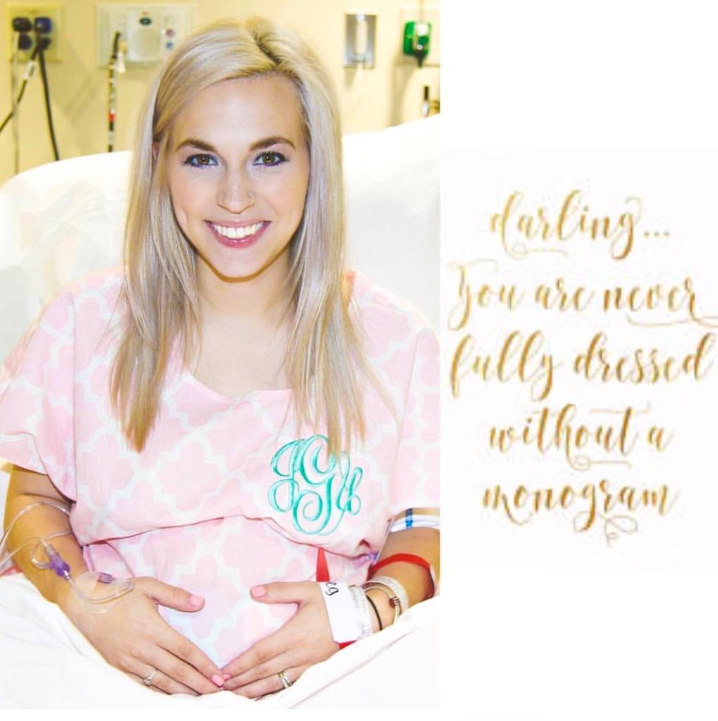 poshpushers's tweet image. “Darling, you are never fully dressed without a monogram.” Right southern girls?!!! 💕

#monogram #MonogramMe #LaborGown #PersonalizeYourBirth #IsItReallyYoursWithoutAMonogram?! #IfItsNotMovingMonogramIt #HospitalGown #PoshMom #Pregnancy #LaborAndDelivery #BirthPhotography