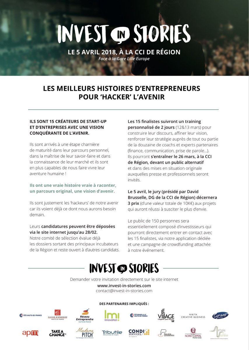 bruno_orange's tweet photo. Artois Vallée partenaire de invest in stories. Artois Vallée au service des startups #hautsdefrance #artois # https://t.co/kSs97IJHeV