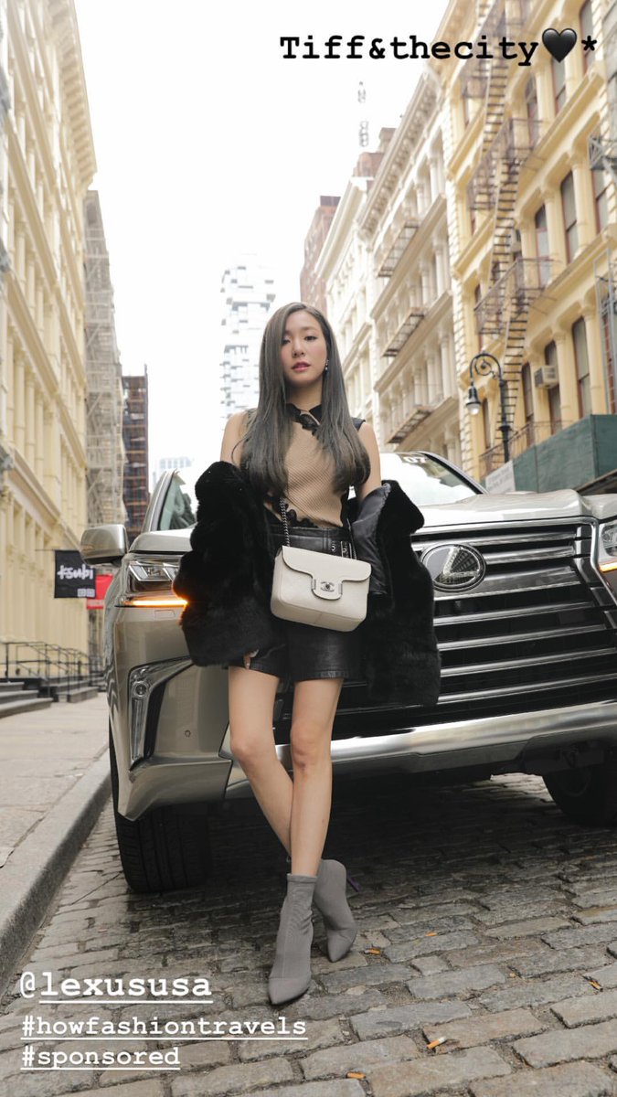 OneGenerationBr's tweet photo. [#FANYSTAGRAM STORY] "Ficando aquecida durante a NYFW

Tiff&amp;acidade🖤

@/lexususa
#comoamodaviaja
#patrocinado"

📷 xolovestephi https://t.co/WtrAQ1WZDK