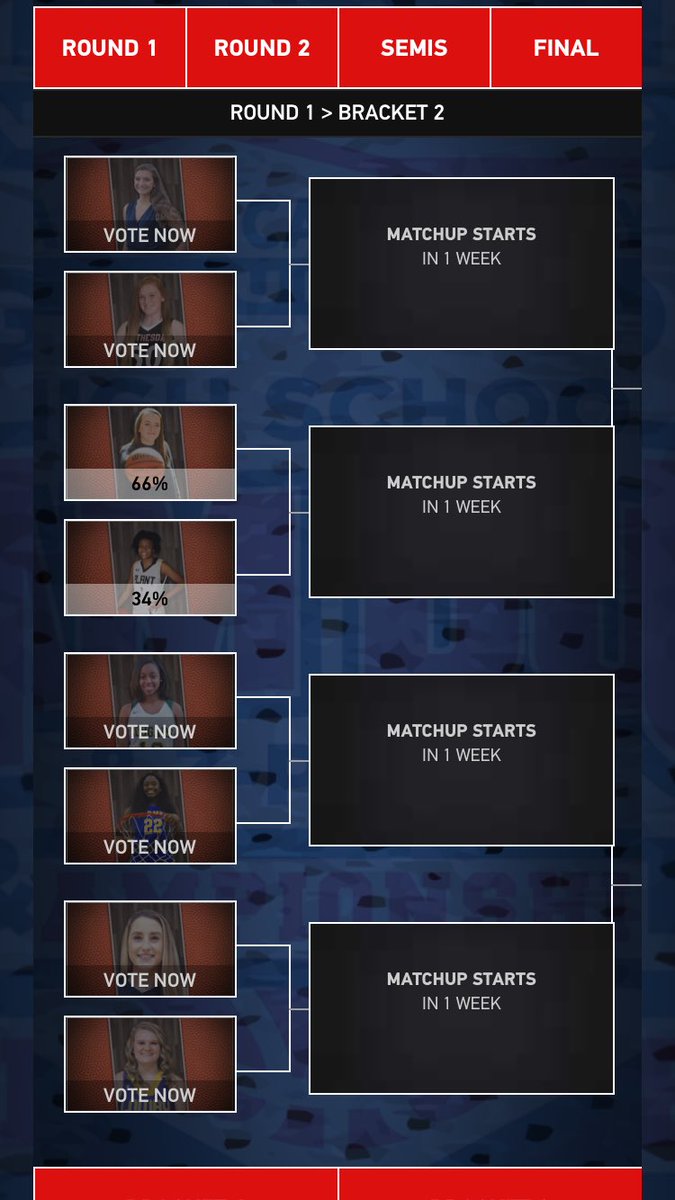 Go to highschoolslam.com and vote on our girl Sydney Johnson who went on a 3 point rampage during the last week of regular season. Voting started at noon today. Go to girls 3-point and then bracket 2. Vote everyday on every device. 🏀❤️⭐️