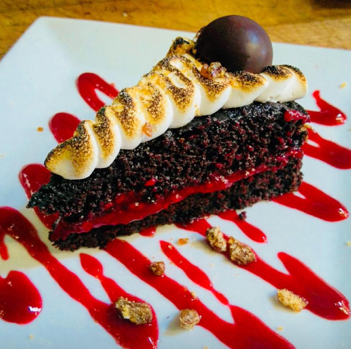 The final course of our wonderful vegan Valentine’s Day prix fixe menu! Call 828-252-3445 to reserve your table!