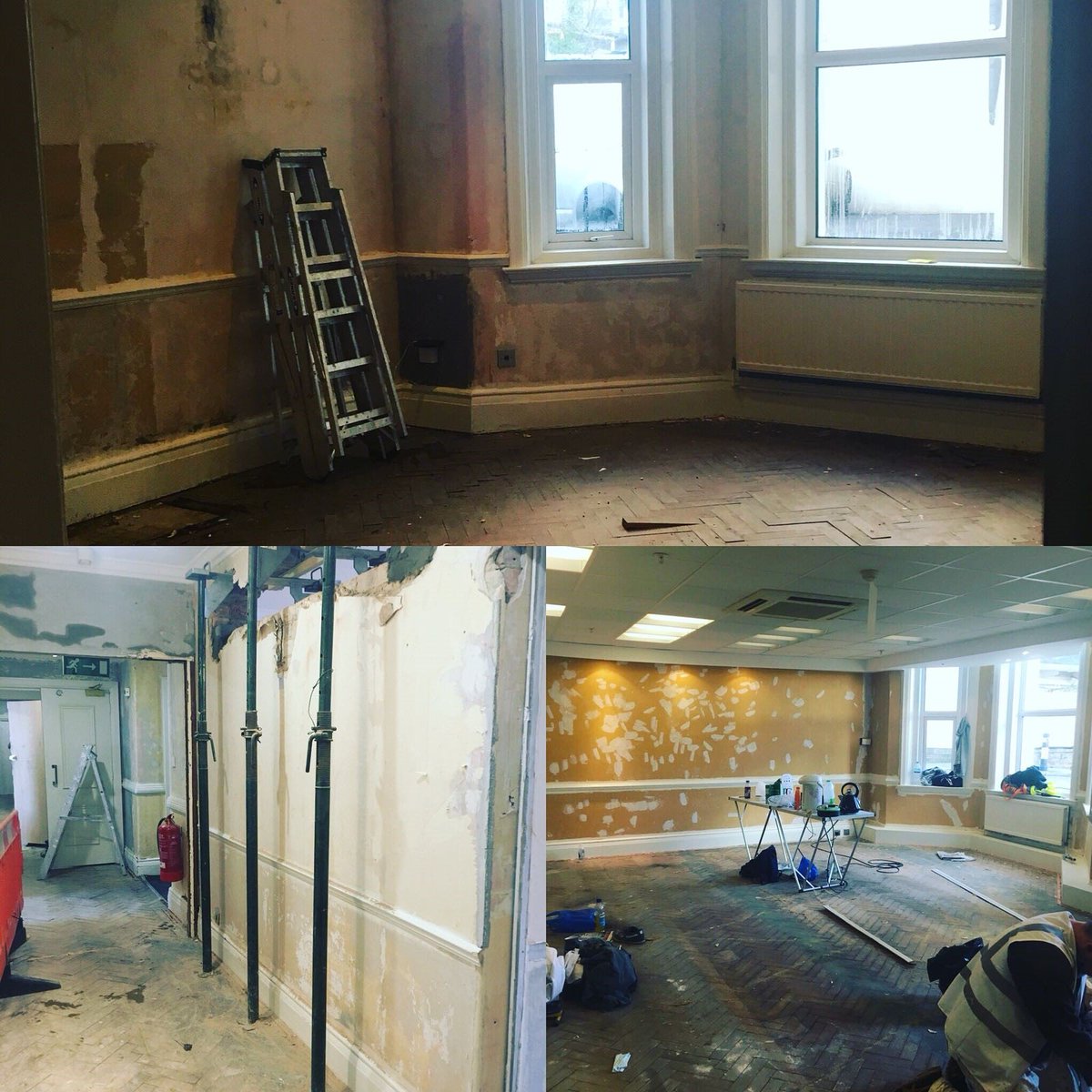 The refurbishment of our meeting spaces has definitely started. Looking forward to see the final result!