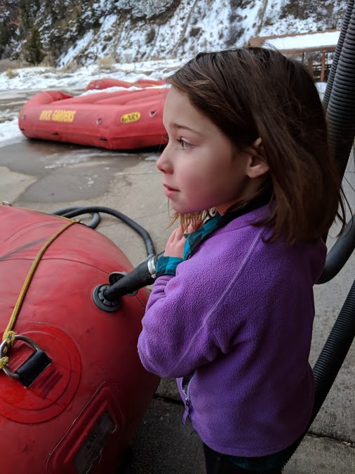 raftdefiance's tweet photo. This is Elsie. She's head boat inflator and the principal curator for Defiance Rafting's Happy Paddler program. https://t.co/FgtV4Nt2If https://t.co/2zsXYB4UsS