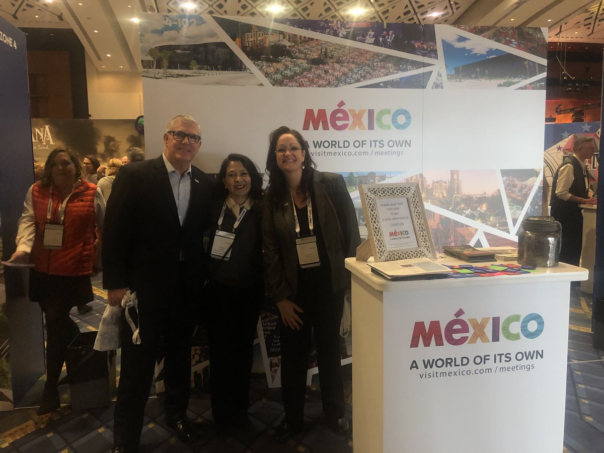 echaillo's tweet photo. Always present the @MexicoTourismBd promotion warrior for the #MeetingsMarket @MeetinMEX Virginia Arana at #DSDC18 @destintl https://t.co/cLz13GxkmI