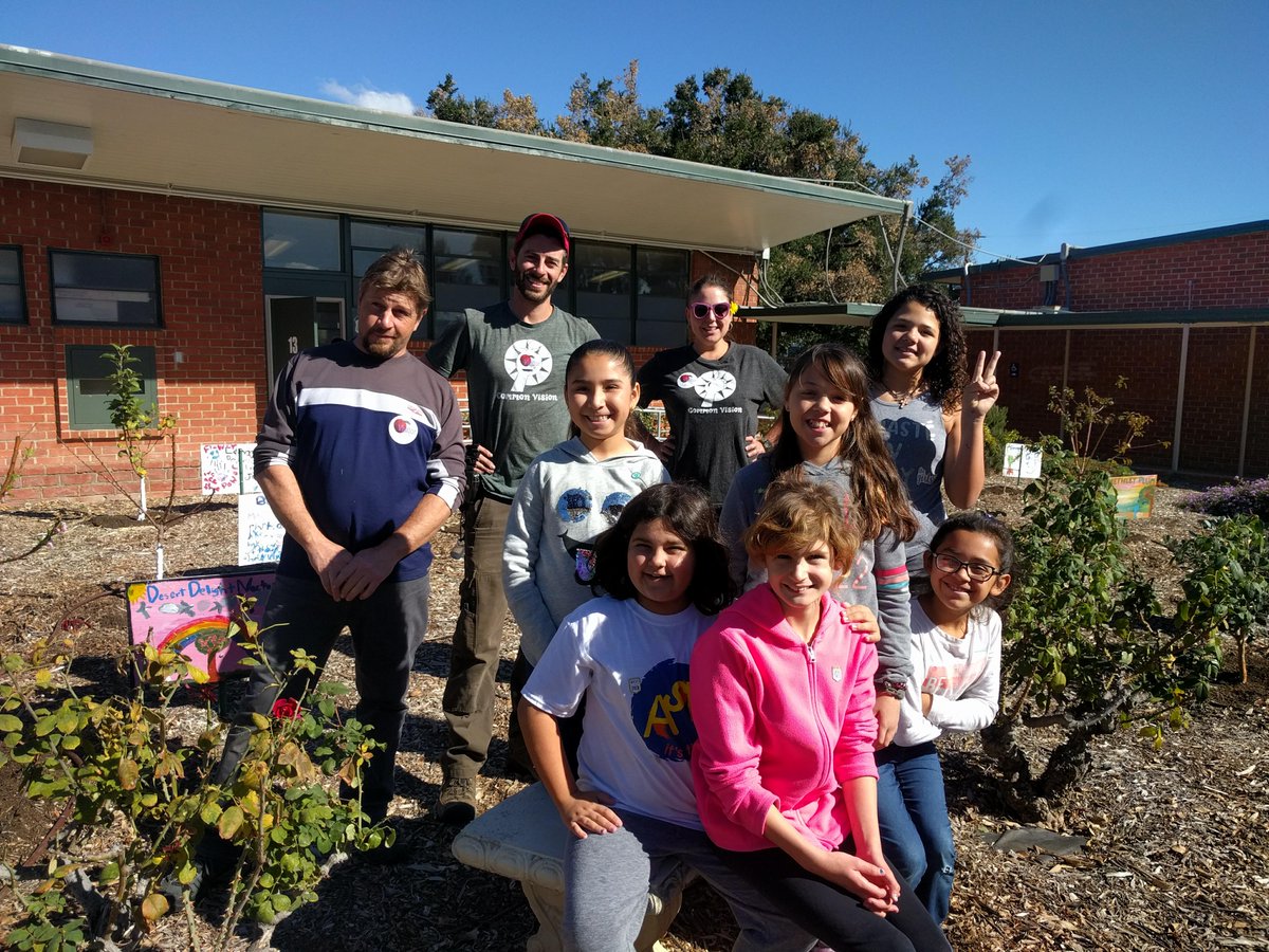Common_Vision_'s tweet photo. #Students joined our #volunteers out in the orchard today at Laurel School in Brea! This orchard was planted just 1 year ago, look how tall those #fruittrees are getting! https://t.co/AedETI6yrt