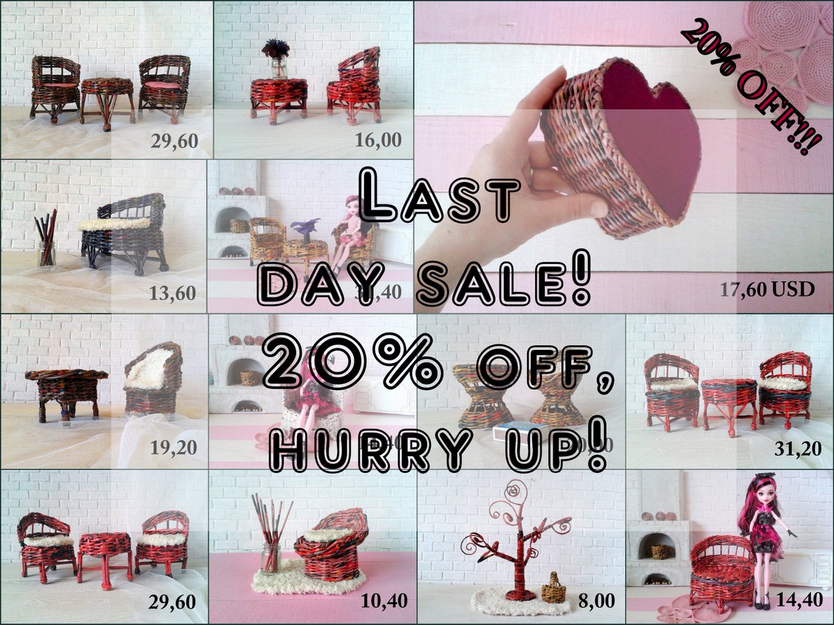 WickerHandmade's tweet photo. Last day sale! 20% off many items, don‘t miss!
#wickerhandmade #DollMiniature #Miniature #Dollhouse #Diorama #sale #Doll #furniture #miniaturefurniture #miniatureshop #supportsmallbusiness #dollfurniture #wickerminiature #CustomMiniature #Dollstagram
https://t.co/rPgUDUI1QB https://t.co/GtadkpgyAO