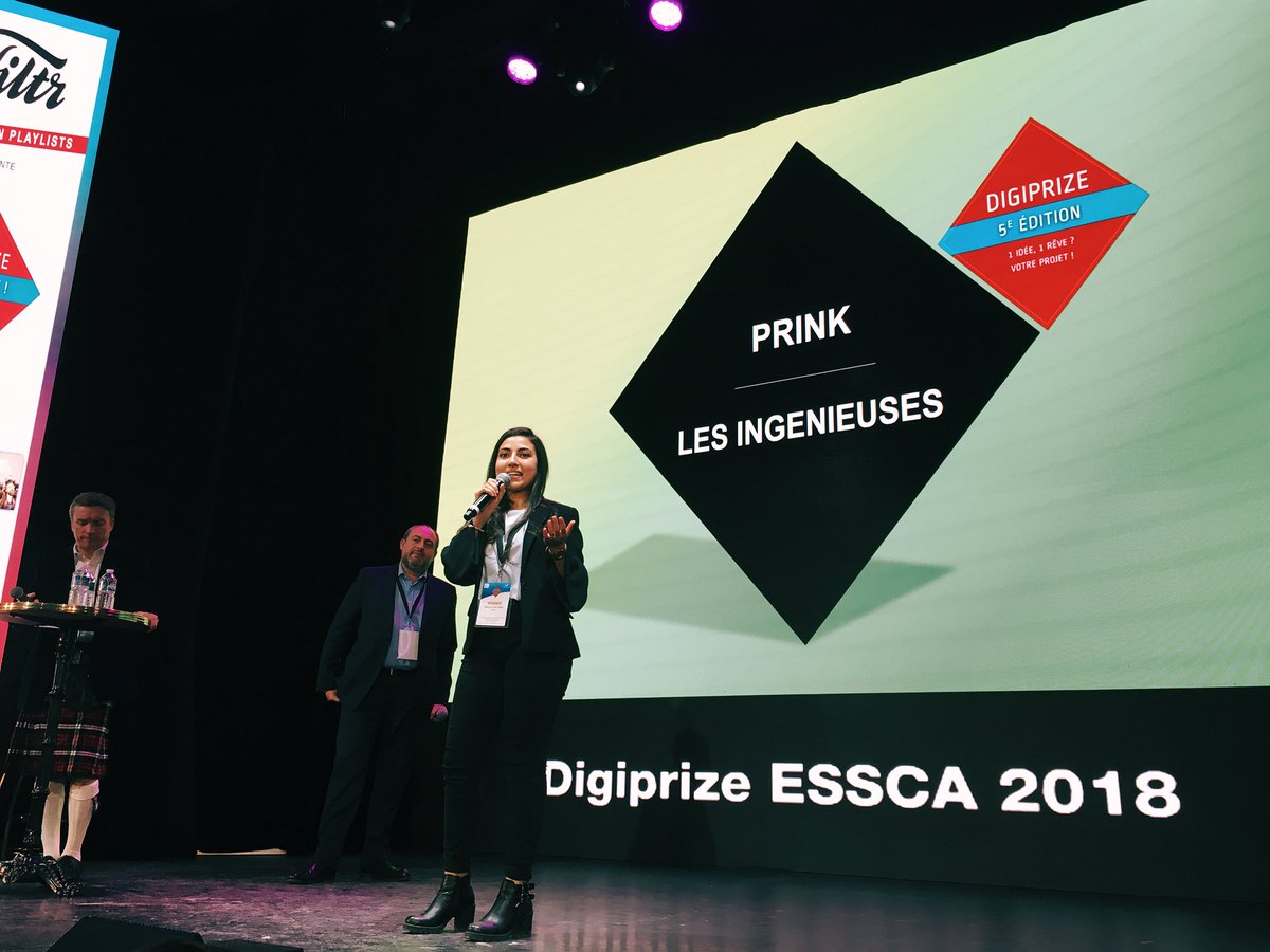 digiprizeESSCA's tweet photo. Le prix de l'incubateur est Prink ! https://t.co/29oMpT85fg