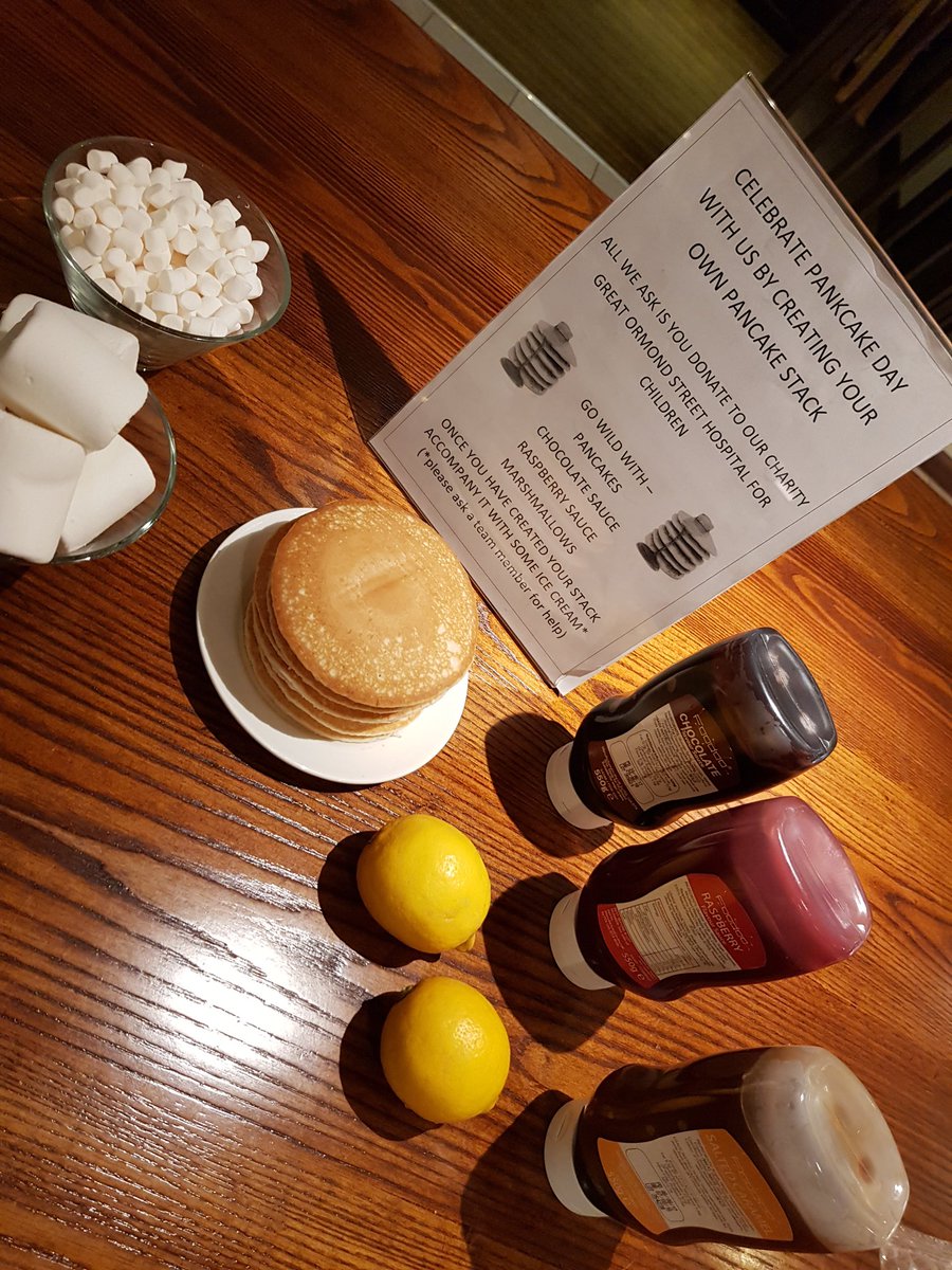 Pancake day is happening at <a href="/BFR_PI/">BFR Premier Inn</a> let's bring the day to our guests in style and all in aid of <a href="/GreatOrmondSt/">Great Ormond Street Hospital for Children</a> <a href="/Lisalawson1Lisa/">Lisa Lawson</a> 😗