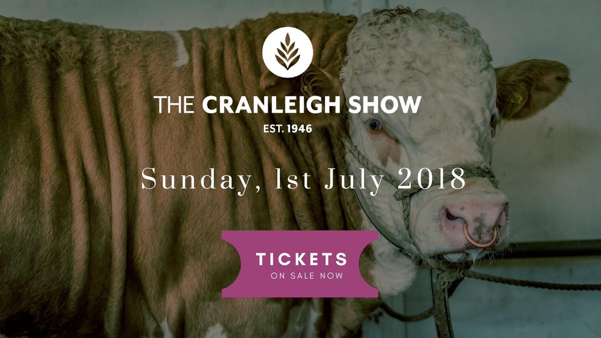 Tickets on sale now! cranleighshow.co.uk