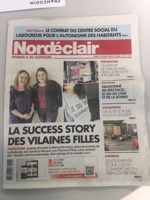 Notre 1ère couv !!!🎈🎈🎈
Merci <a href="/NordEclairTg/">NordEclairTourcoing</a> <a href="/lavoixdunord/">La Voix du Nord</a>