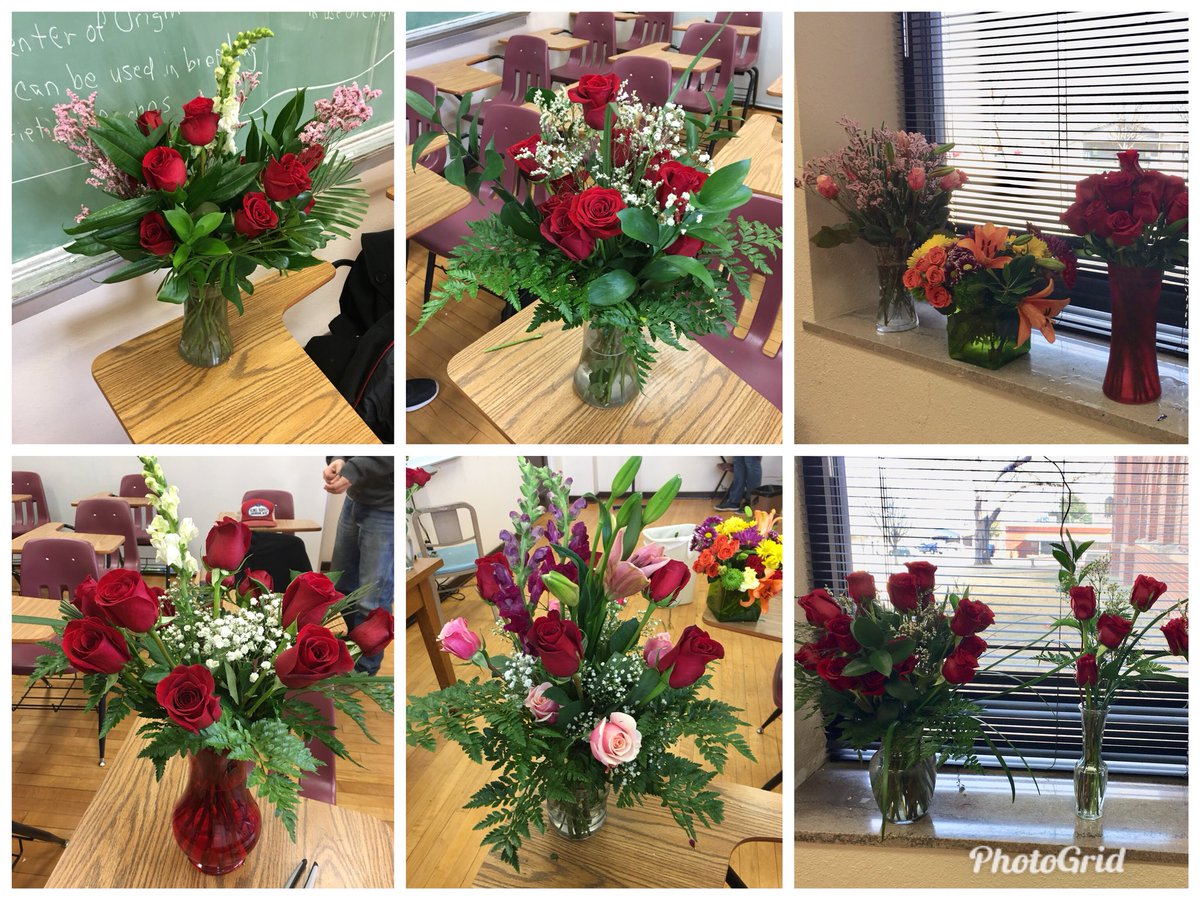 ClarkMindi's tweet photo. @NWOSU students designed their own flower arrangements for Valentine’s Day in horticulture class. https://t.co/vK5NS4nOxc