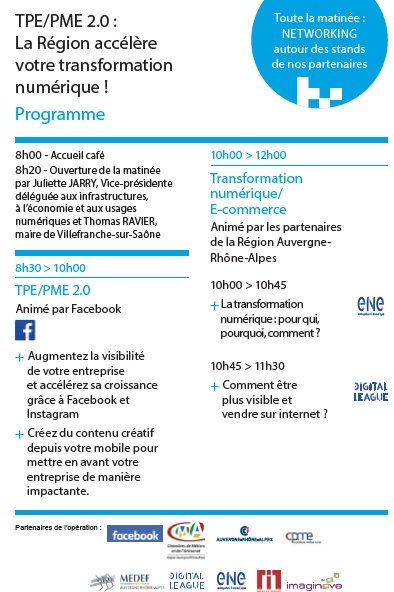 juliette_jarry's tweet photo. Priorité pr la compétitivité des #entreprises, la transformation numérique sera 1 fil rouge de notre action régionale en 2018 
➡ rdv au #DigitalSummit le 19/03 (https://t.co/euCe4v0sPm) ... et lors des événements organisés avec nos partenaires en @auvergnerhalpes! 
#TransfoNum https://t.co/ZQvll6HUSX