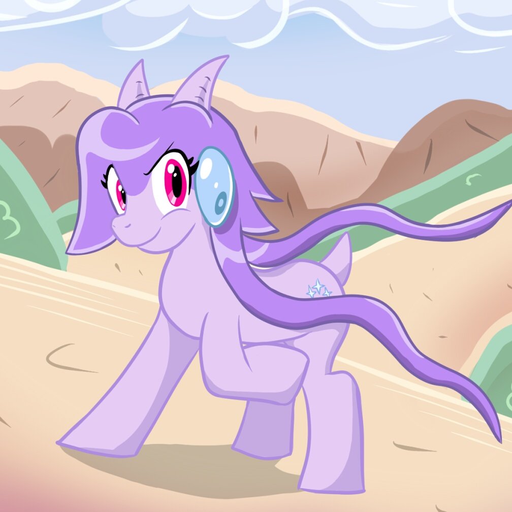 Sash Lilac the Dragon Pony. 