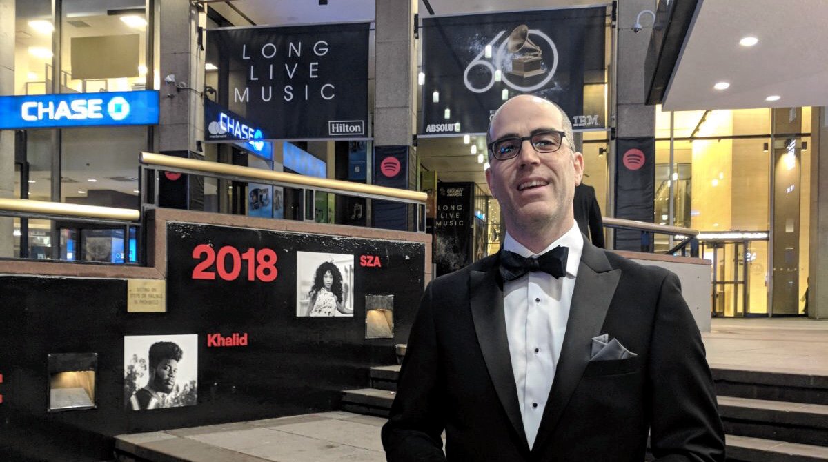 TribeSound's tweet photo. Chris went to the Grammy's this year! Read about what the Grammys are like in person here! #Grammys2018 #newmusic #music #recordlabel https://t.co/4Eb8diSNzu https://t.co/JmZ4NRrT7E