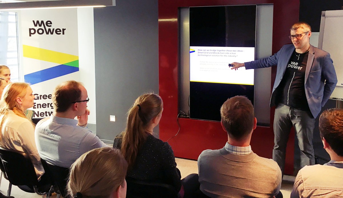 WePowerN's tweet photo. We are excited that #WePower is gaining increasingly more interest from countries all around Europe. Last week our Estonian #engineering team had guests from @Statnett, a Norwegian #TransmissionSystemOperator.They were interested in learning more about us &amp; our work with Elering. https://t.co/Vm7Up3f08A