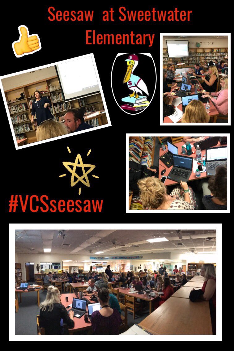traceymikos's tweet image. Shout out to #vcsPLL @MalloryMussard for the awesome @Seesaw training today @sweetwaterVCPS 
#vcsSeesaw