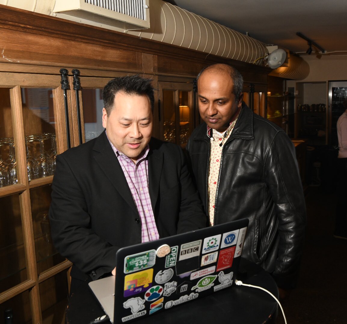 sree's tweet photo. What a difference 22 years make!😱 Missed the workshop on @Wikipedia Secrets @fuzheado and I did yesterday? You can get the recording for just $10 USD! https://t.co/kMU8keSExR #wikisecrets #sreetips [credits: @spinitsocial for 2018; Arthur Santana for 1996]. https://t.co/7itXTWLj50