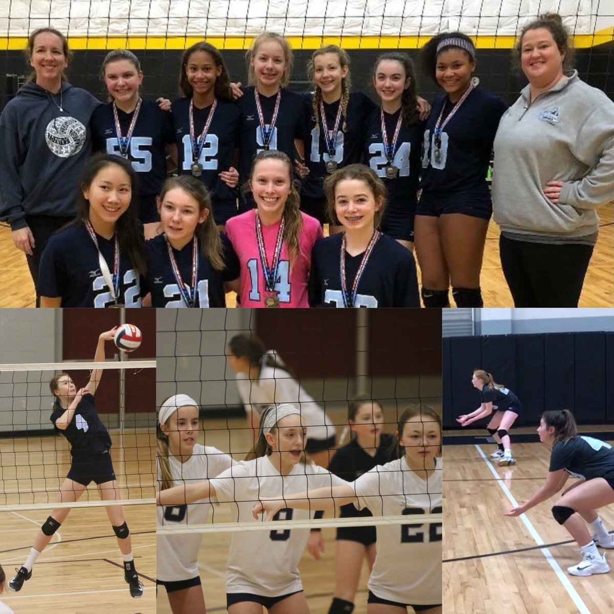 rockwoodthunder's tweet photo. The 13’s age group and 12 Mizuno had quite a finish at Gateway League! Check the complete wrap up on our Facebook or Instagram pages! #rtvbc #gatewayleague #15power 14premier #workinghard https://t.co/ftGOed7gkP