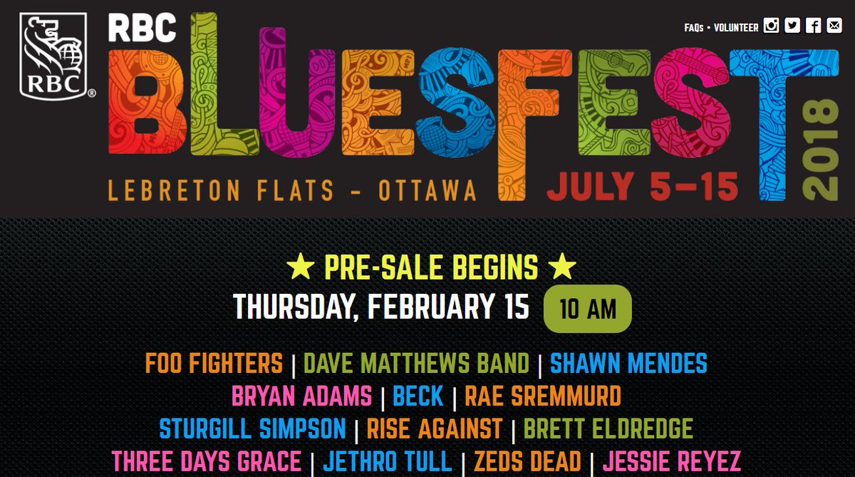 ICYMI: Foo Fighters, Bryan Adams announced for 2018 Bluesfest lineup bit.ly/2Bqr9GF https://t.co/7YmtusguZ4
