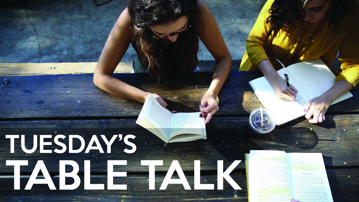 Tuesdays are for table talks! Think through Sunday's message w/ friends around the table: 
>What is a Devoted Worshipper? 
>How can you practically change your lordship from self to Christ? 
>Discuss the '3 Must Statements' found in John.. 
Listen Here: ow.ly/mUdH30inL6E