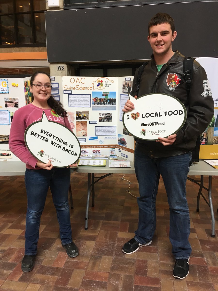 OACSwineClub's tweet photo. Happy to support @uogfoodtalk and celebrate #CdnAgDay !! https://t.co/HMDFnMnhyc