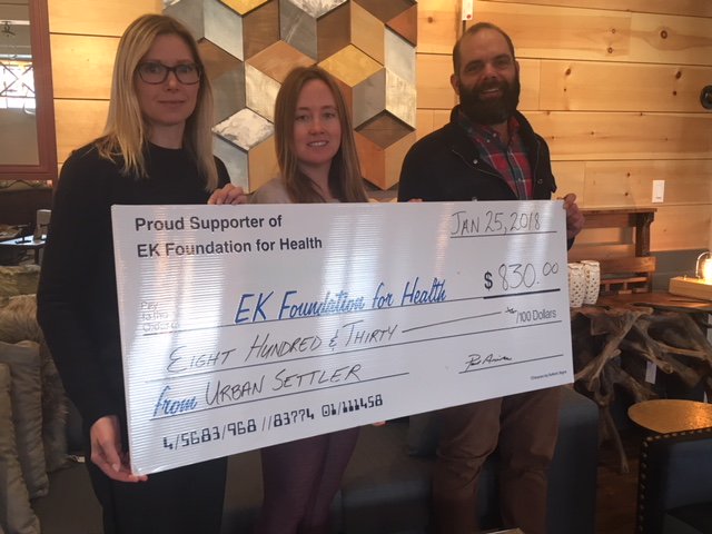 Thank You to Urban Settler for the wonderful donation to the Elk Valley Hospital! An amazing $830 was donated for the much needed equipment at the Elk Valley Hospital! #fernie #eastkootenay