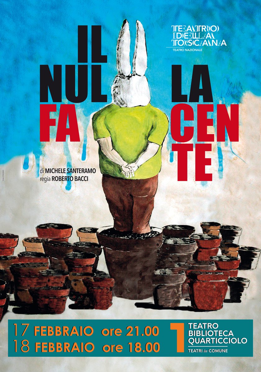 Il nullafacente di Michele Santeramo: 17 e 18 febbraio!