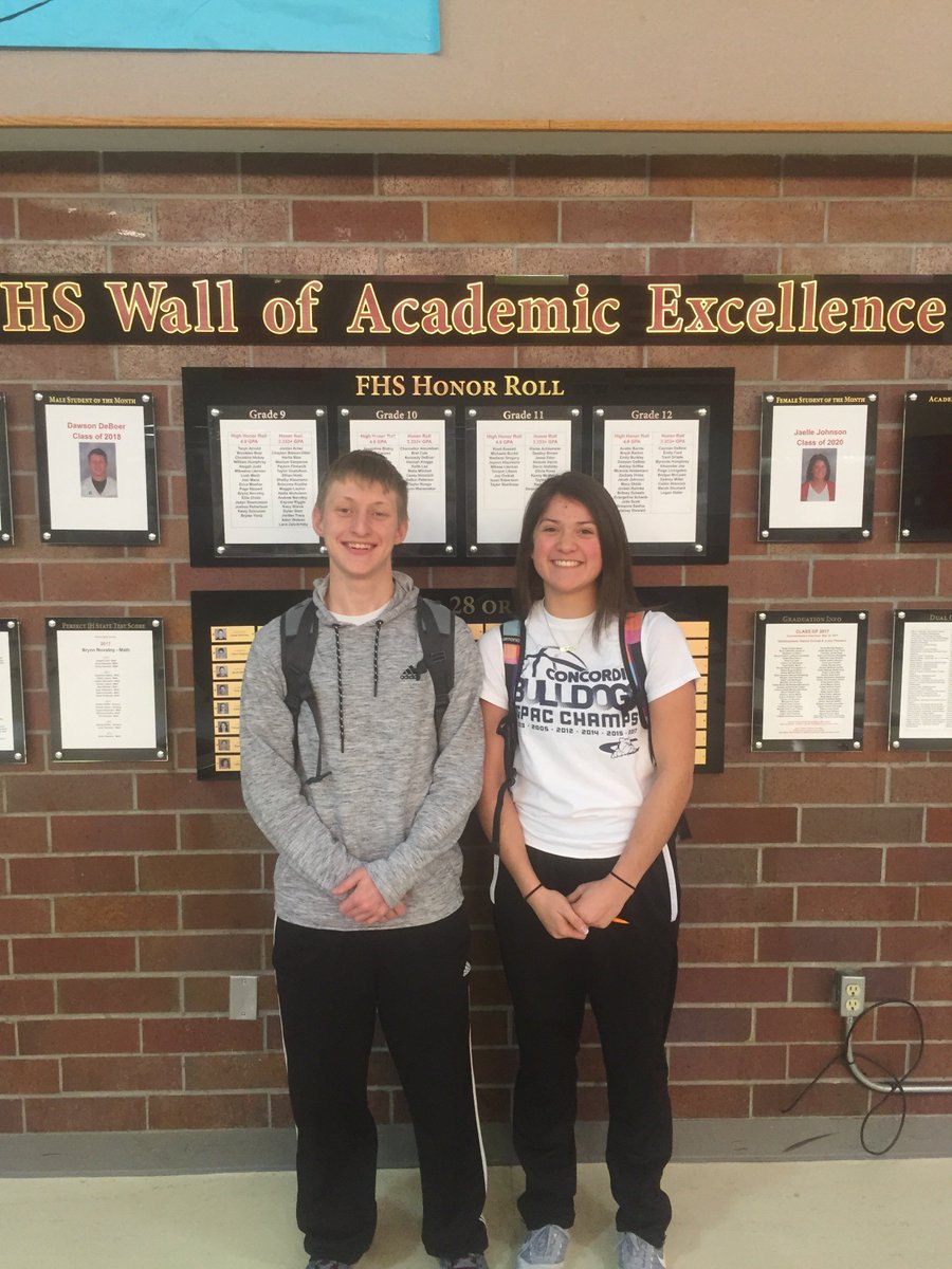Congratulations to February Students of the Month Jaelle Johnson and Dawson DeBoer! Both have done outstanding work in academics and extracurriculars! Thanks you two for your continued hard work in the classroom and in extracurriculars!
#jeffpride