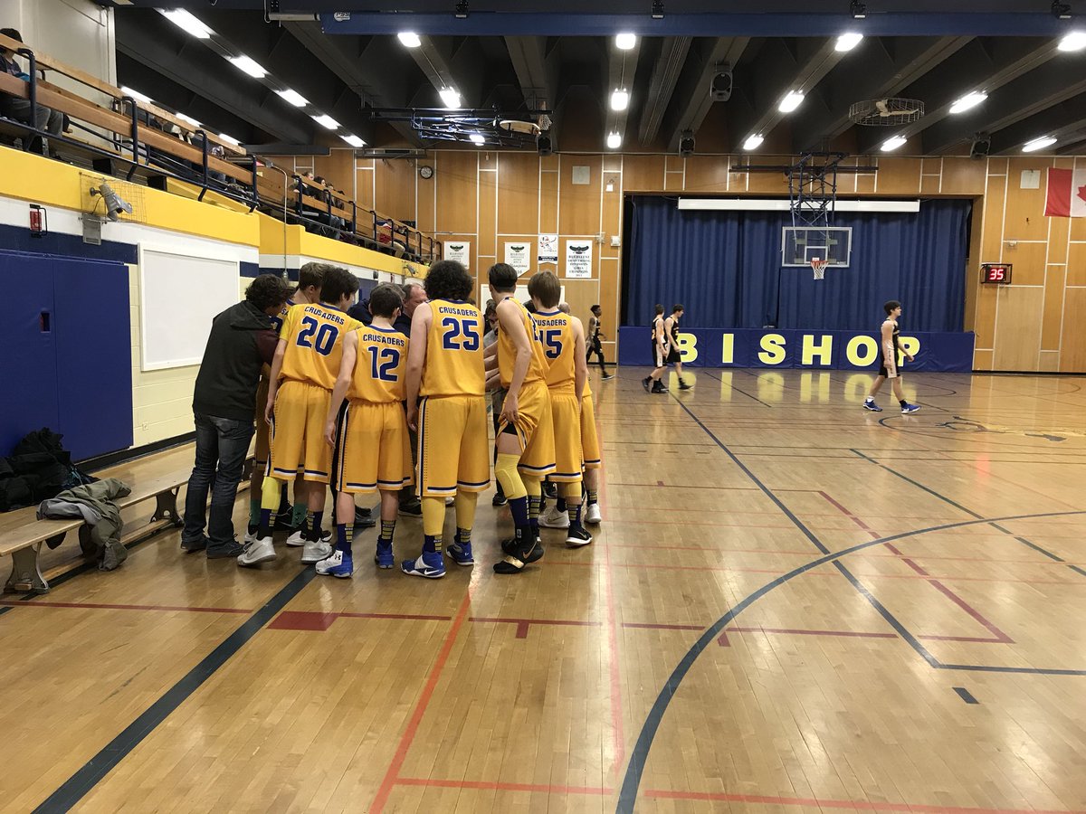 BishopSmithCH's tweet photo. Great start for the junior Crusaders as they take Game 1 of the County finals by a score of 53-40. A tight and well played game by both teams.  Game 2 is on Thursday @FellowesHighSch.  #GoCrusadersGo https://t.co/Ak37uoKneh