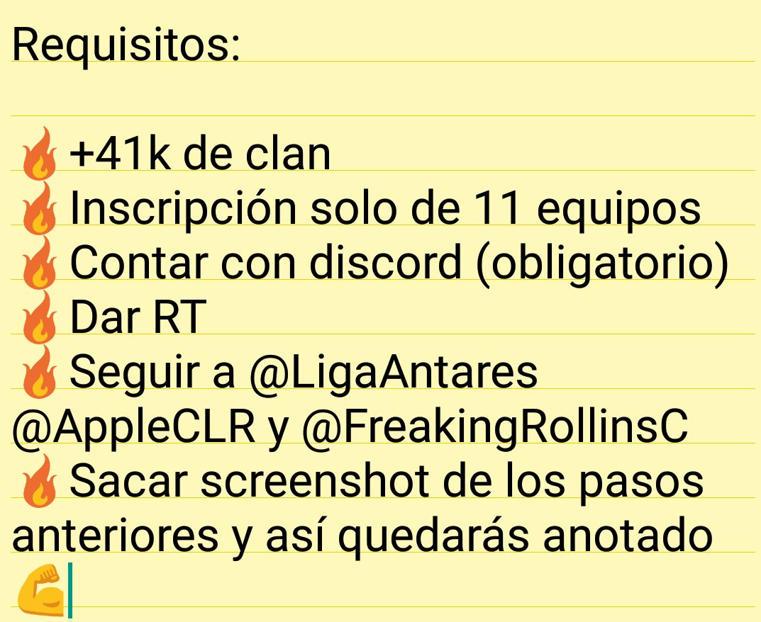 ¡Abrimos inscripciones de la Liga Antares! Si crees tener lo necesario para demostrar que son el mejor clan, inscribite💪