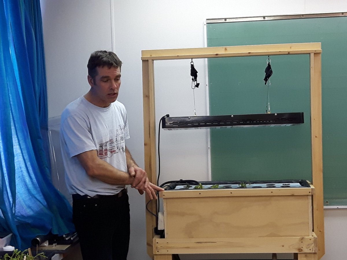 We are learning about food security and how to grow our own food with our amazing aquaponics system. Huge thanks to Roland Peltier for making a difference with our students. We can't wait to see our plant's growth in the next four weeks.