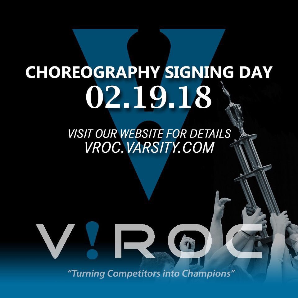 Get ready for 2019 on the 19th! V!ROC just had our biggest and best year ever at #UCAnationals. Start preparing for the new year: coaches can start booking choreographers on Monday, February 19th. #ROCstars