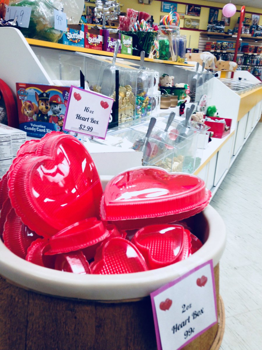 ShaneAnneWynn's tweet photo. You can buy empty hearts at Mr. Bulky’s and fill them with any weird candy you want. They even sell Lucky Charms marshmallows without the annoying cereal added. Also, Krispy Kreme flavored jelly beans. #localheart #shoplocal https://t.co/jfzLsDGNp0